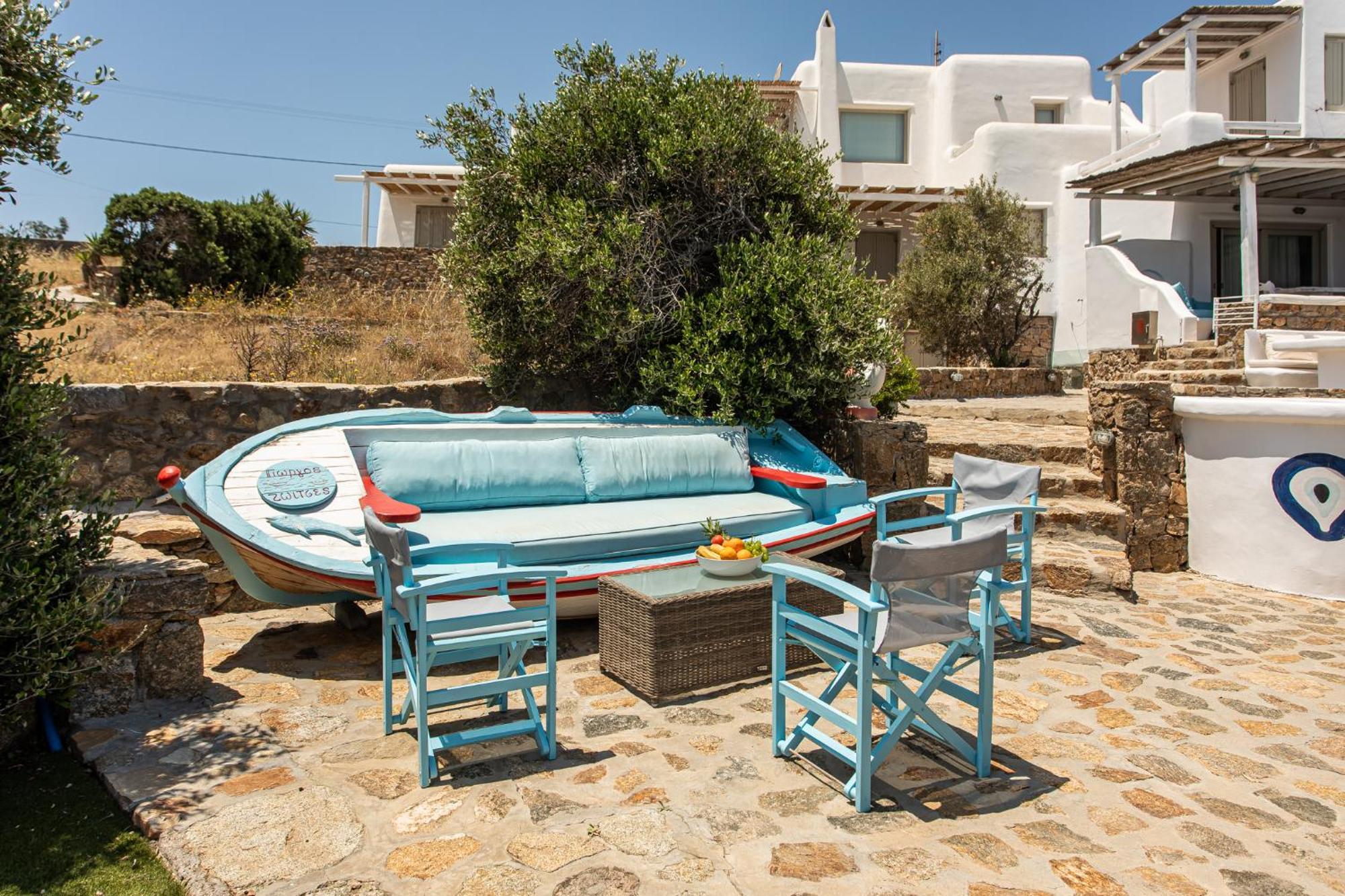 カロ・リヴァディ Manolia Luxury Private House By Mykonian Kazarteヴィラ エクステリア 写真