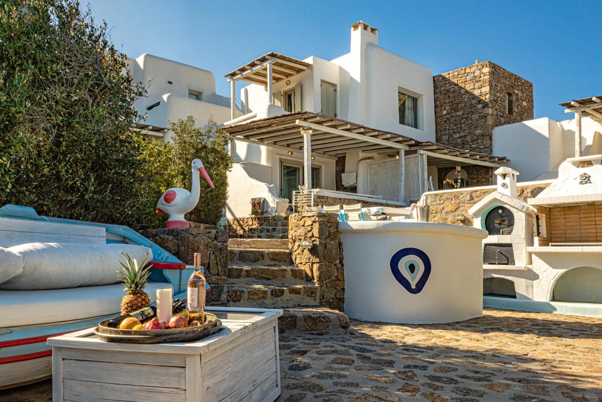カロ・リヴァディ Manolia Luxury Private House By Mykonian Kazarteヴィラ エクステリア 写真