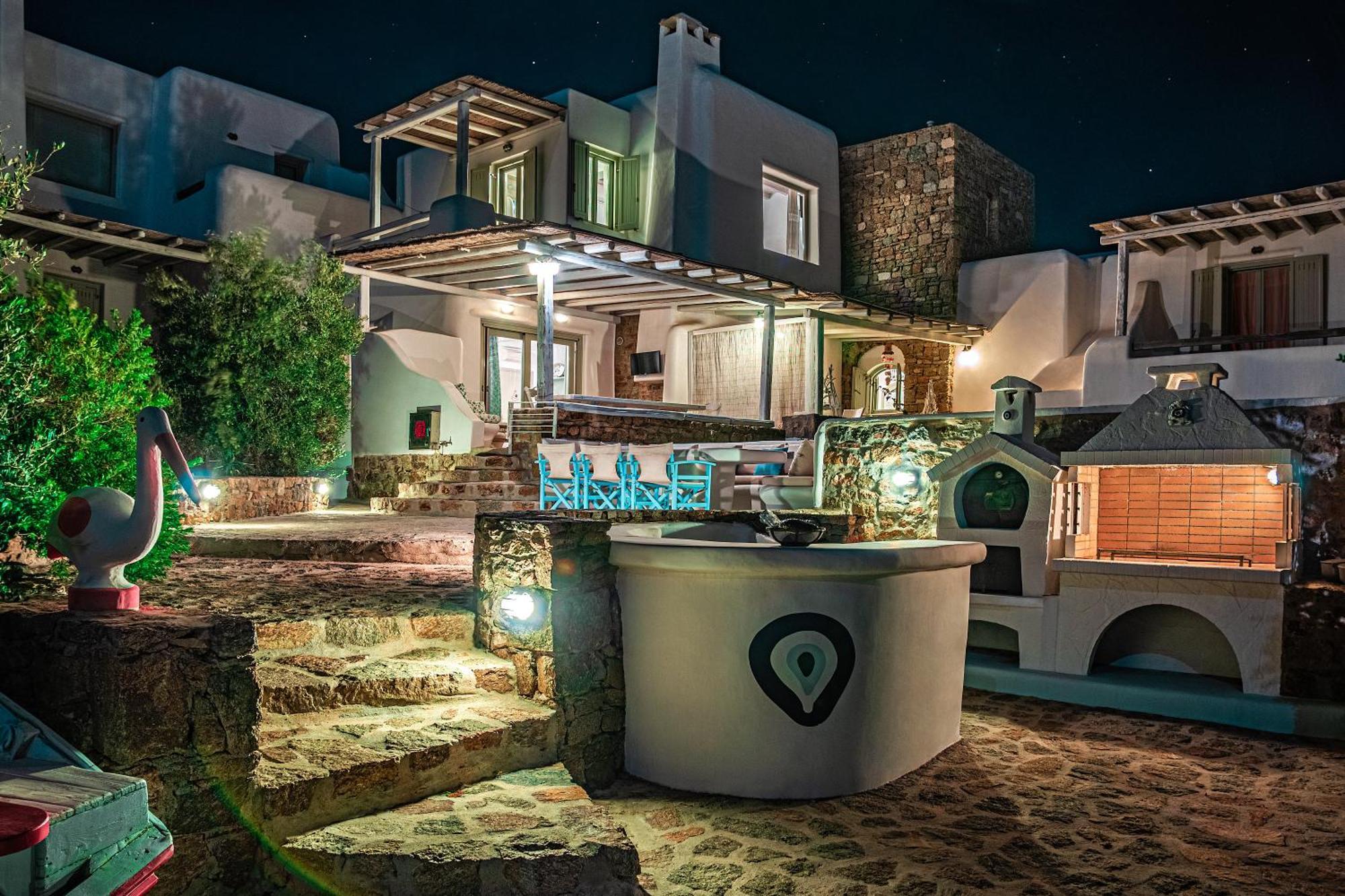カロ・リヴァディ Manolia Luxury Private House By Mykonian Kazarteヴィラ エクステリア 写真